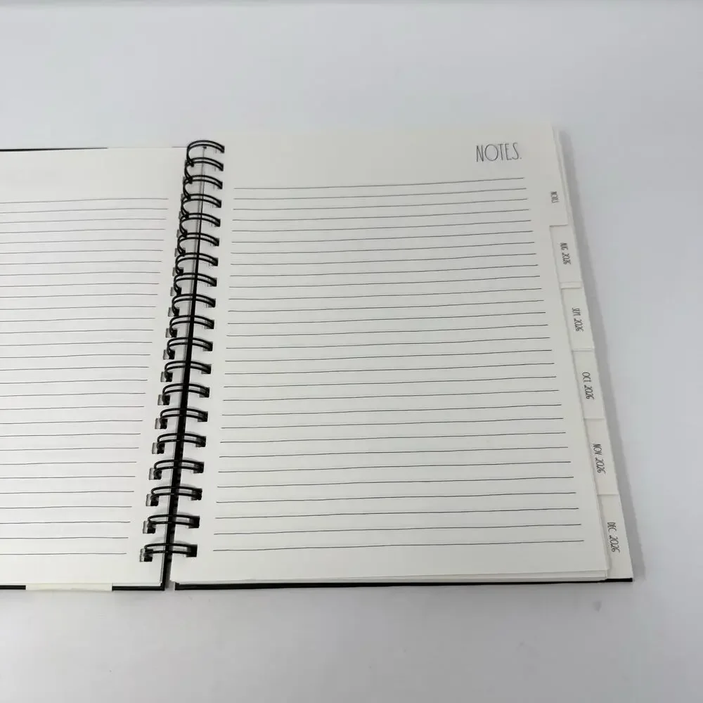 Rae Dunn 2027 17 Month Planner Black Gold Bee Hardcover Spiral Agenda Planner